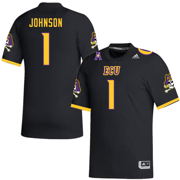 Jaylen Johnson ECU Jersey,East Carolina Pirates #1 Jaylen Johnson Jersey Youth College-Black